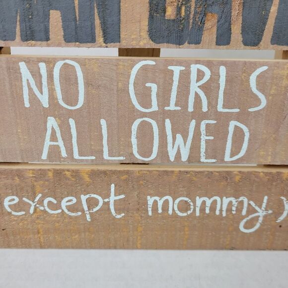 Little Man Cave Wooden Pallet Style‎ Sign - Picture 3 of 6